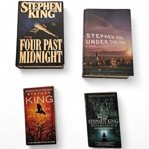 Stephen King Book Lot 4 Hardcover & Paperback Horror Thriller